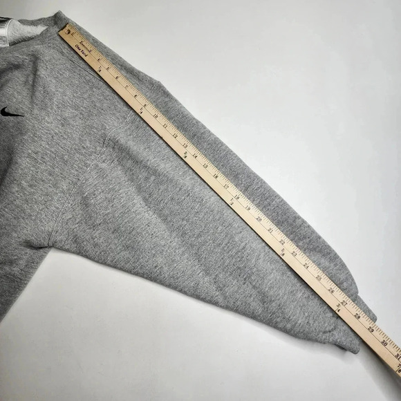 Vintage Nike Sweatshirt 90s Swoosh Sweater Size Large Gray Made in USA - Picture 7 of 8